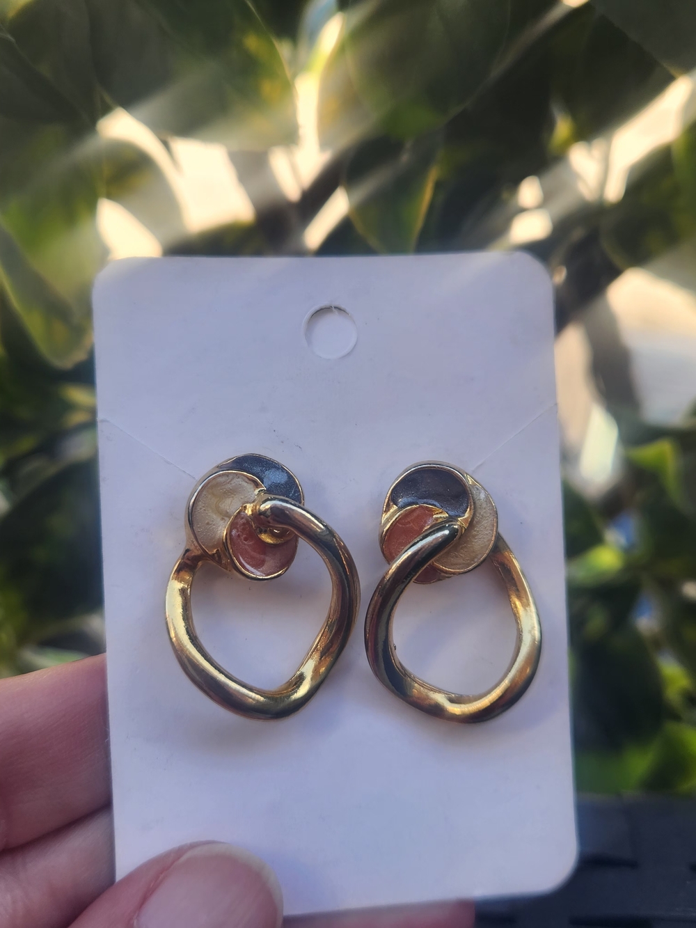 Gold-Tone Linked Hoop Drop Earrings - Women